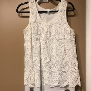 CAbi sleeveless lace top